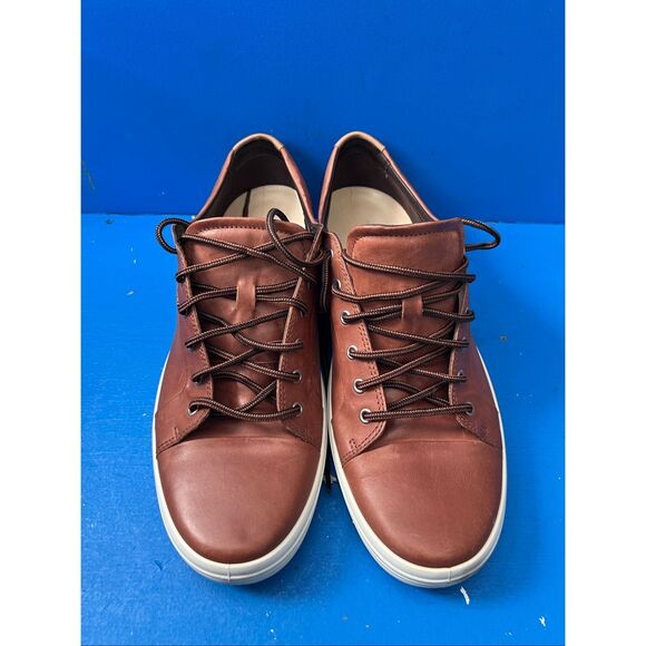 Ecco Brown Soft Leather Sneakers Men's 50 (US 16) - Picture 5 of 8